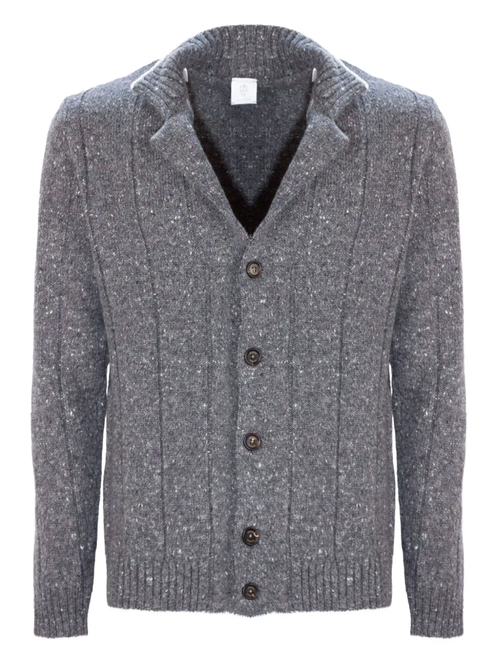 Eleventy Vest van wol-kasjmierblend Grijs