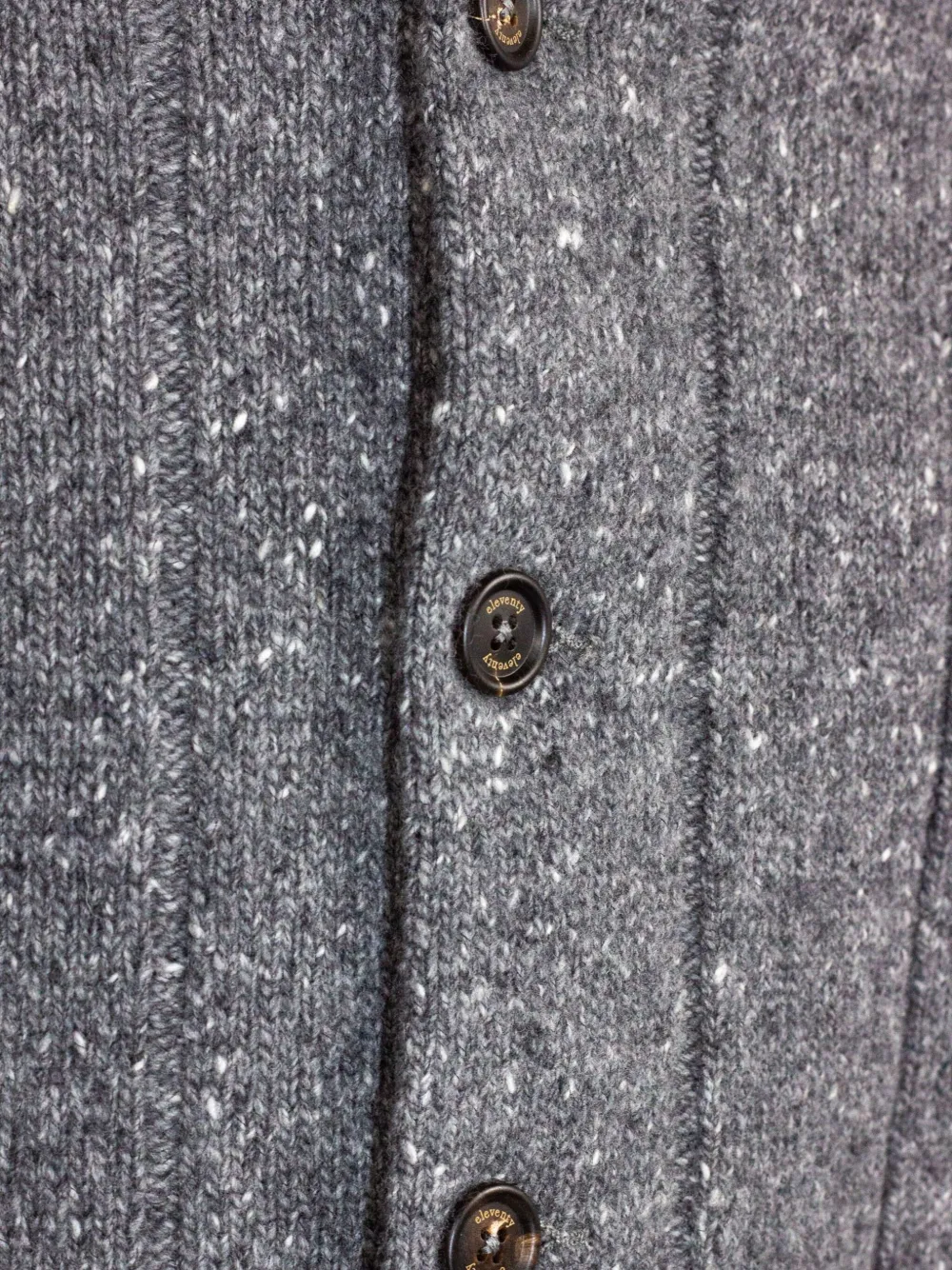 Eleventy Vest van wol-kasjmierblend Grijs