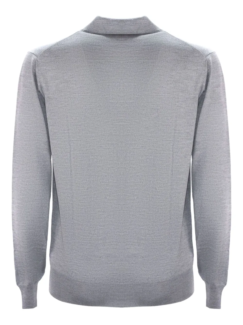 Cruciani long-sleeve polo sweater - Grijs