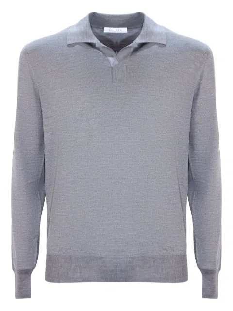 Cruciani long-sleeve polo sweater 