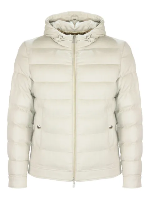 Eleventy welt-pockets padded jacket