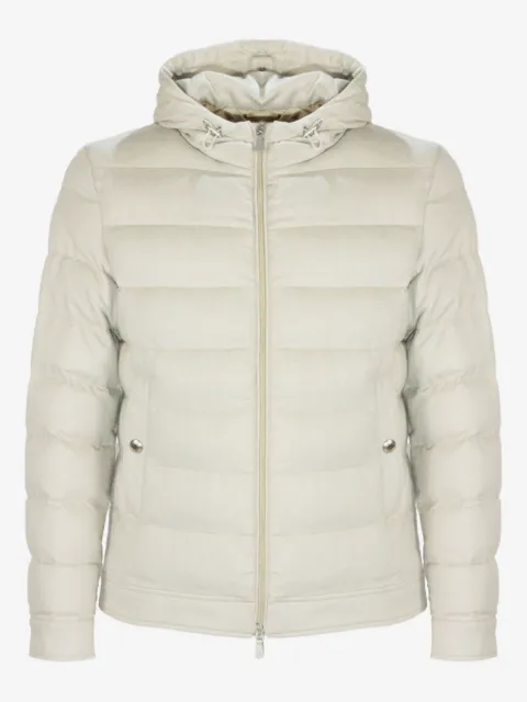 Eleventy welt-pockets padded jacket