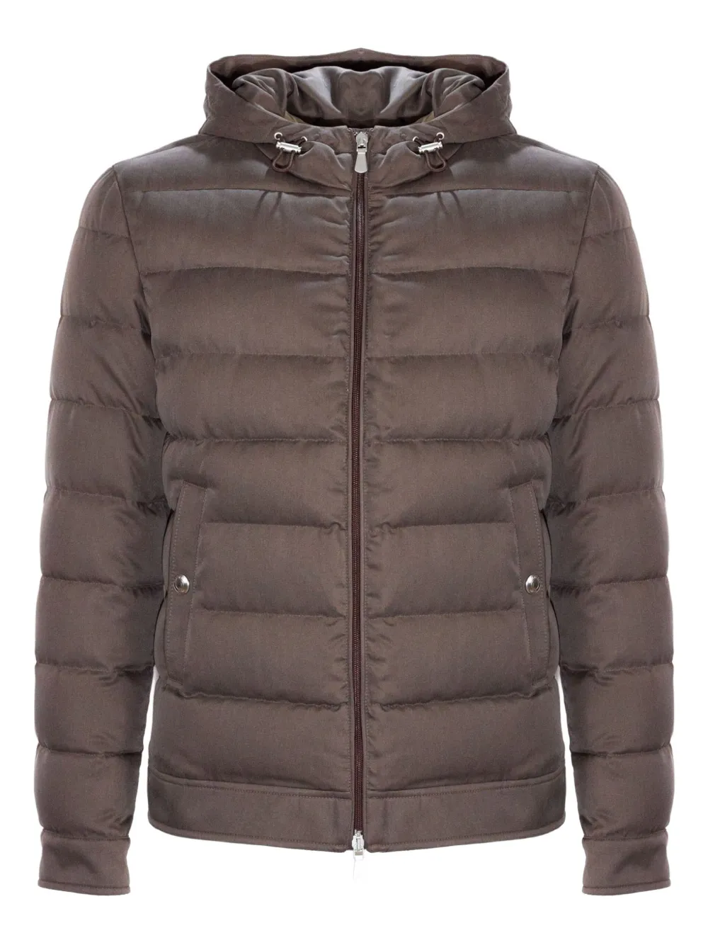 Eleventy welt-pocket padded jacket | Brown | Image 1