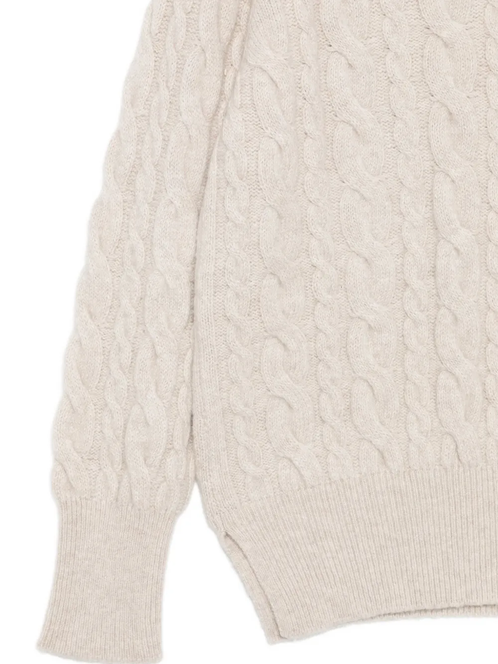 Agnona Cable-knit Sweater In Neutral