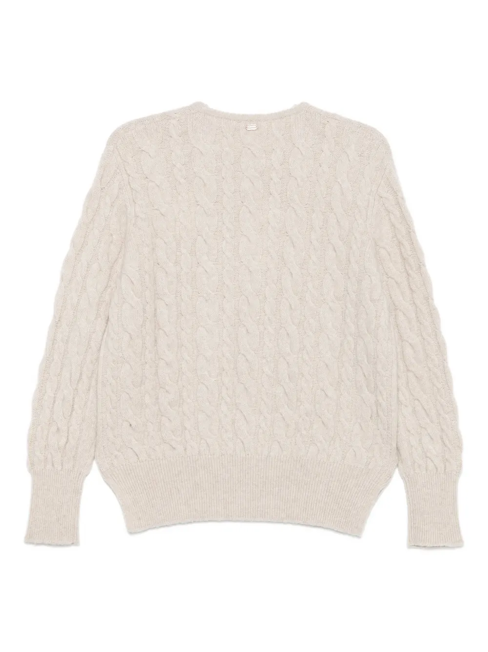 Agnona Cable-knit Sweater In Neutral