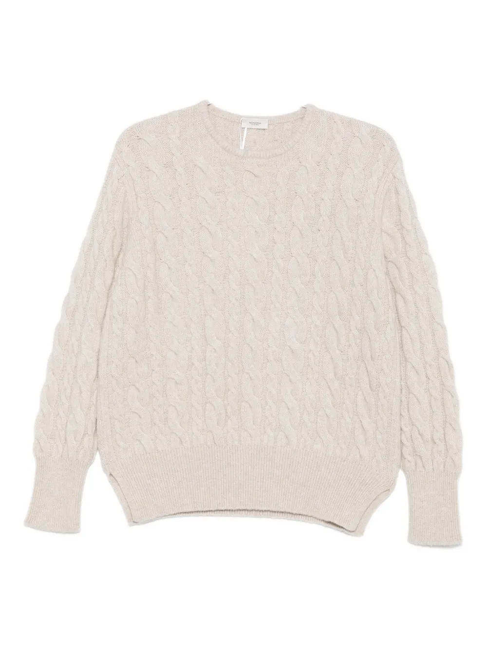 Agnona Cable-knit Sweater In Neutral