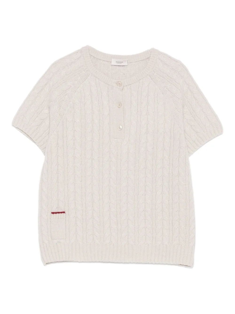 Agnona playera con cuello redondo | neutro | Image 1