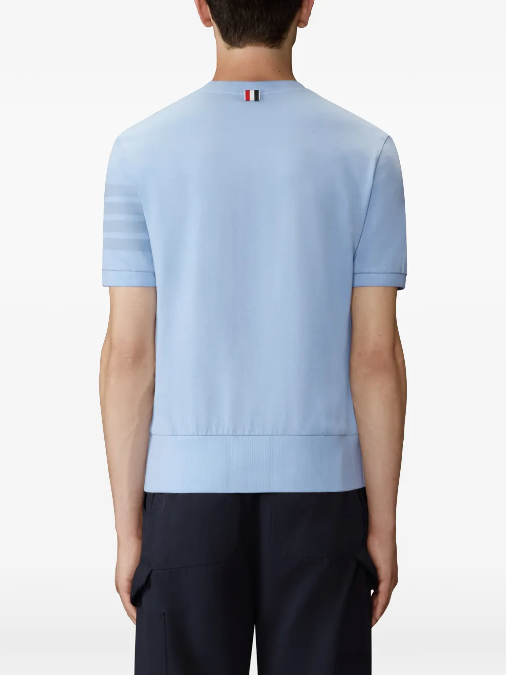 Thom Browne 4-Bar katoenen jersey T-shirt Blauw