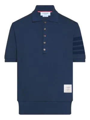 Thom Browne 4BAR ポロシャツ | ブルー | FARFETCH JP