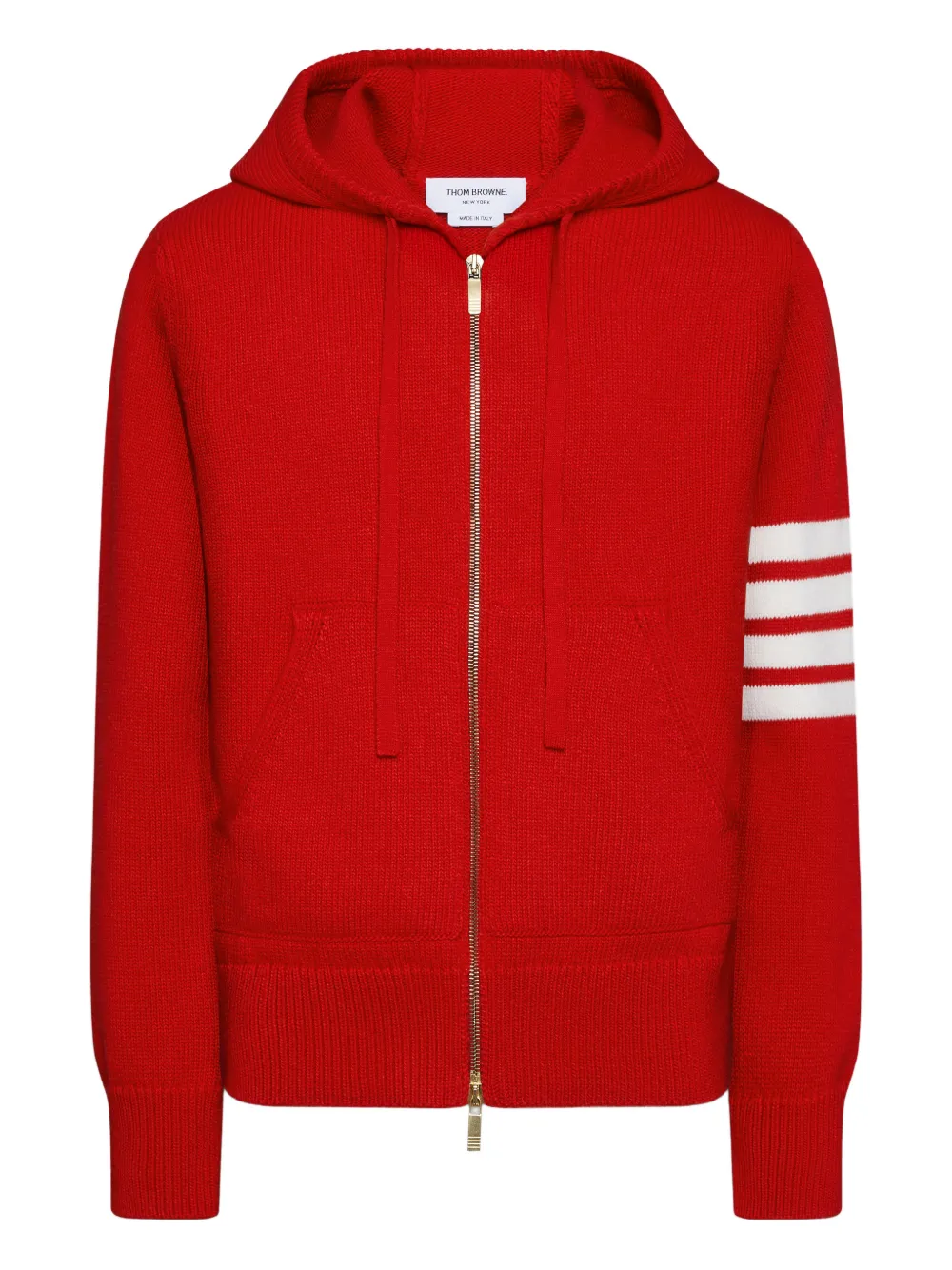 Thom Browne hoodie tejida Hector | rojo | Image 1