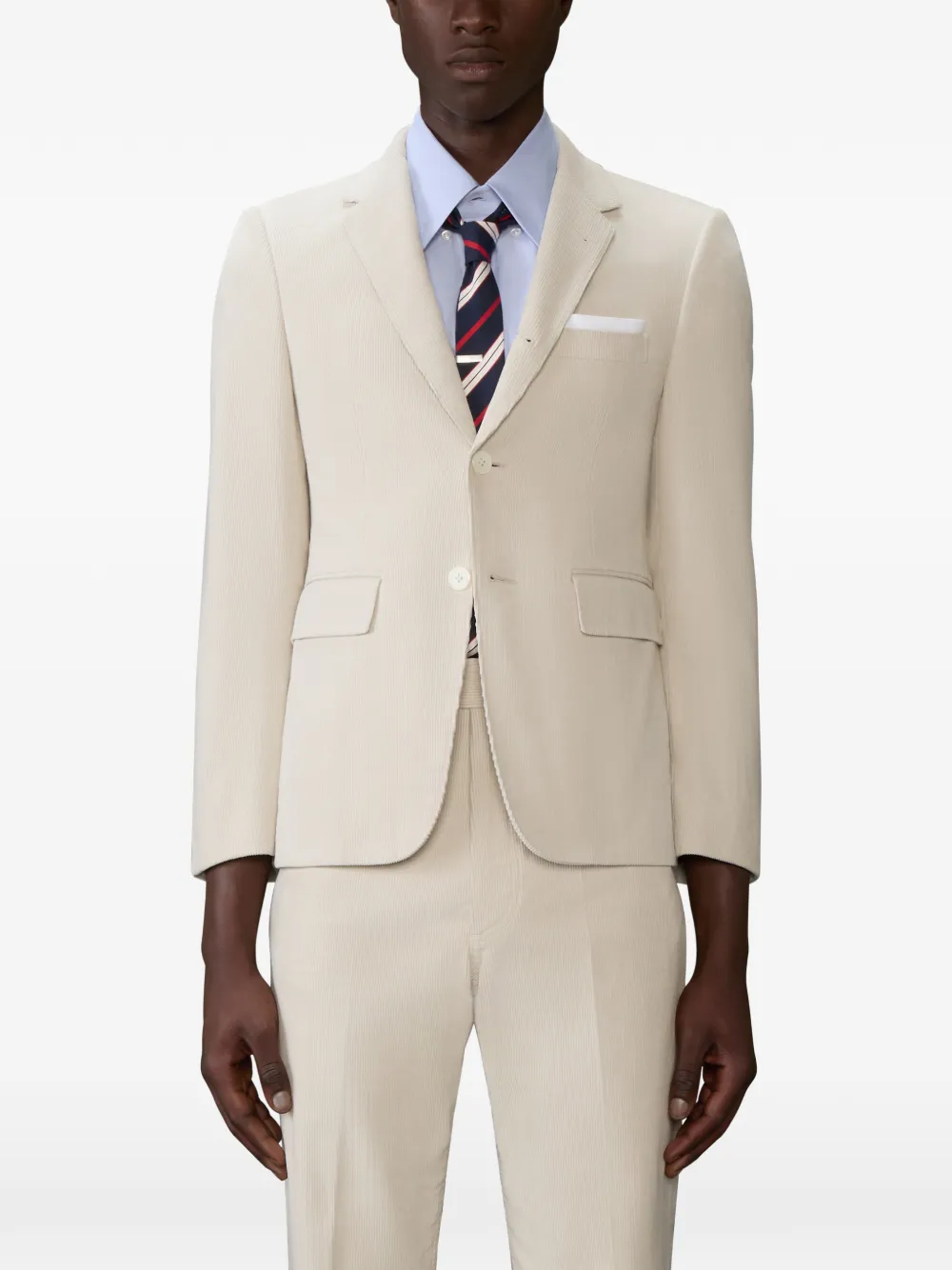  Thom Browne Button-fastening Blazer - White 