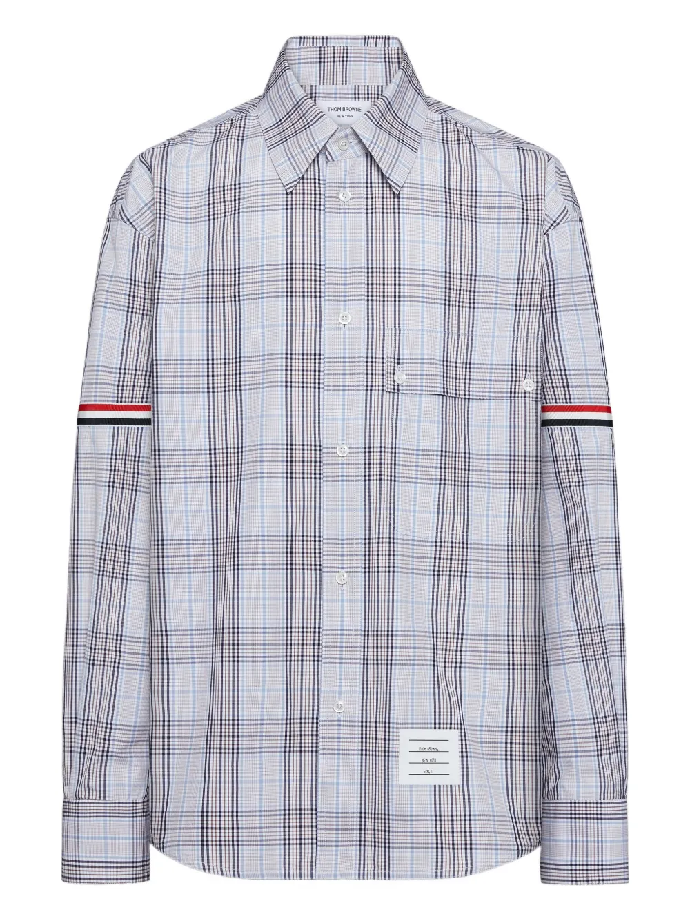 Thom Browne Camicia a quadri - Blu