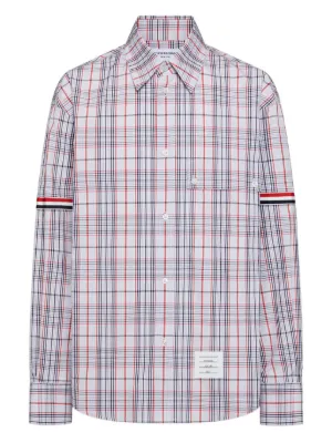 Prada gingham-check Cotton Shirt | White | FARFETCH
