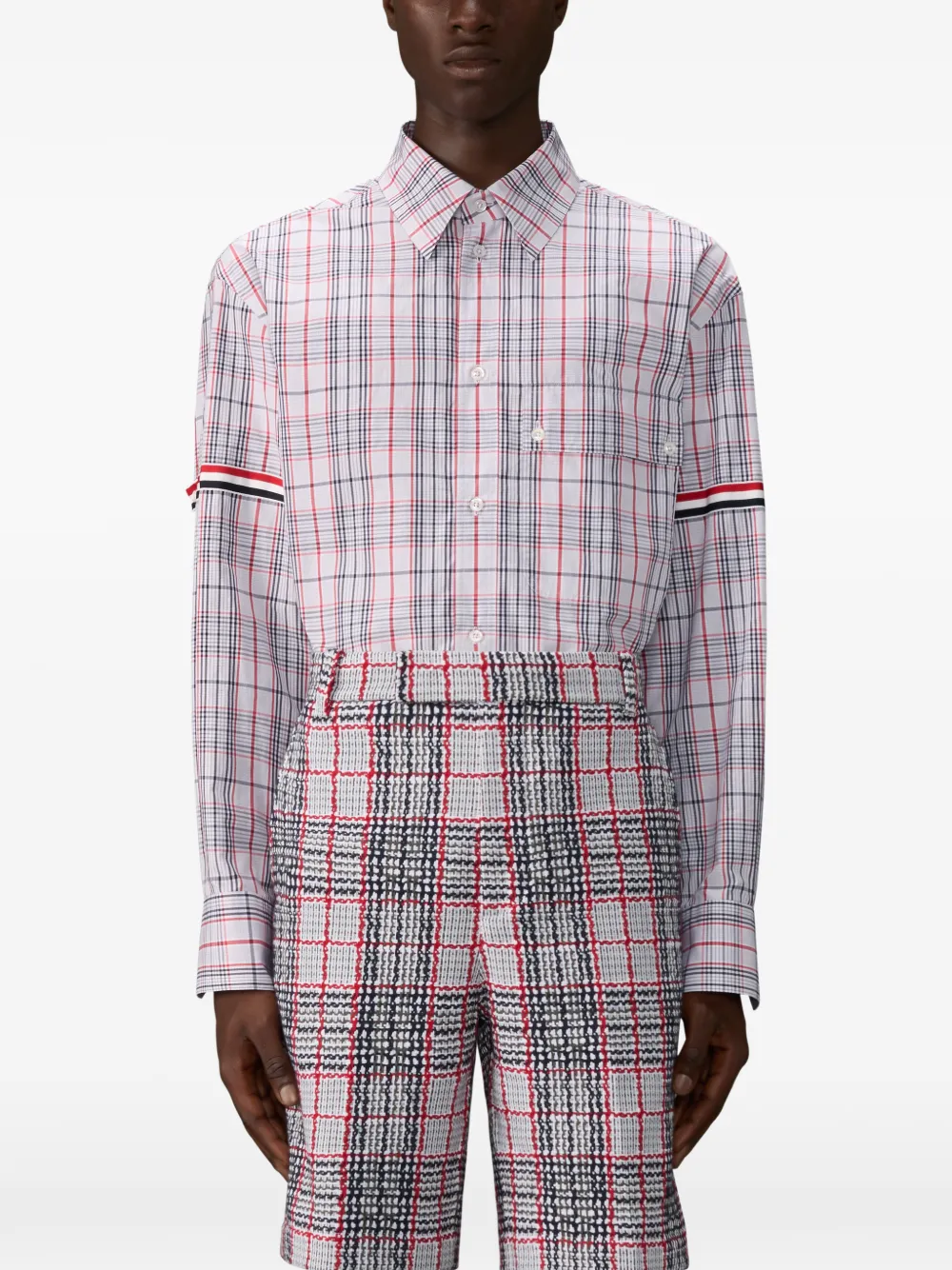 Thom Browne Plaid-patterned Shirt In Multi