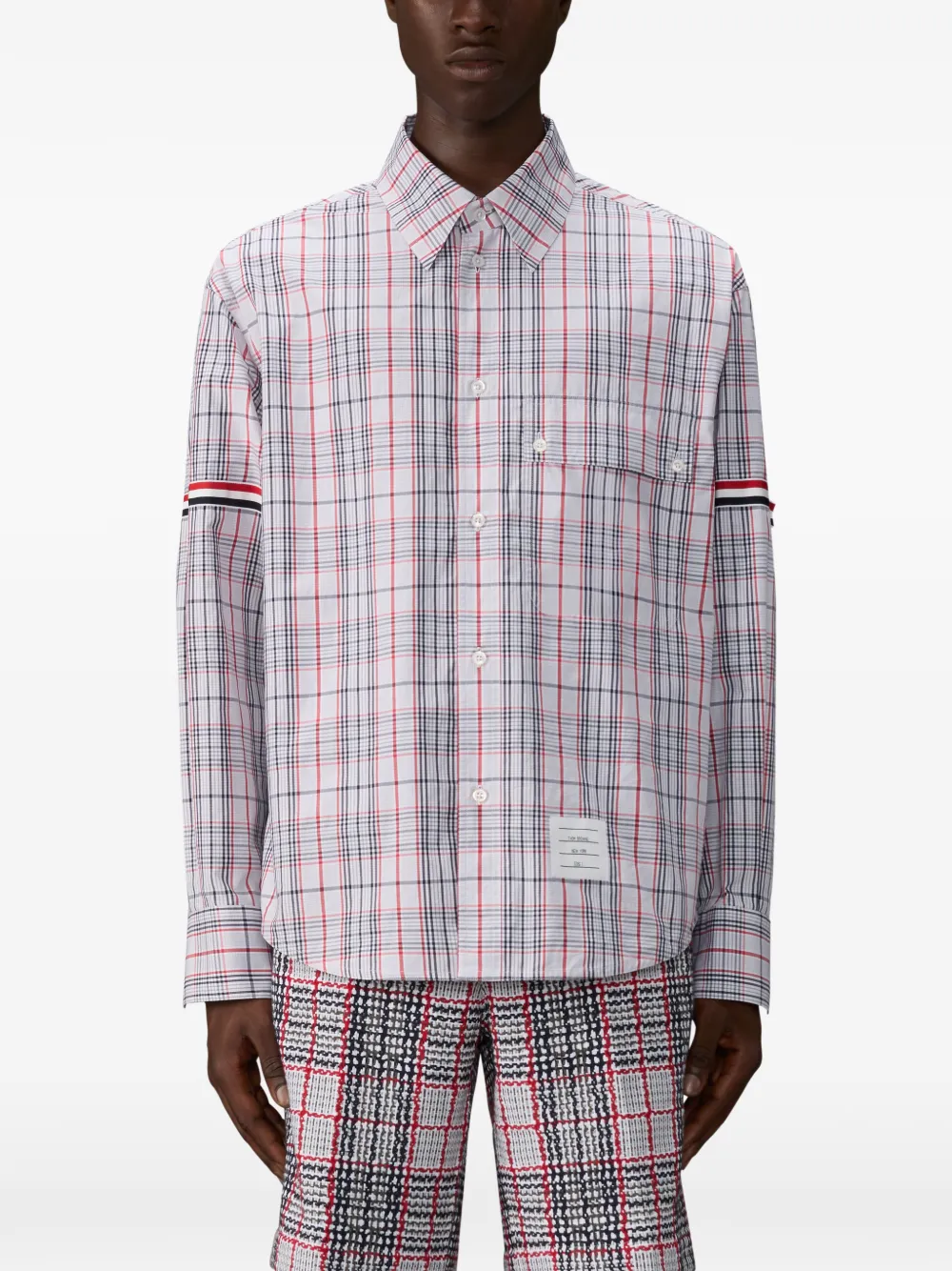 Thom Browne Plaid-patterned Shirt In Multi