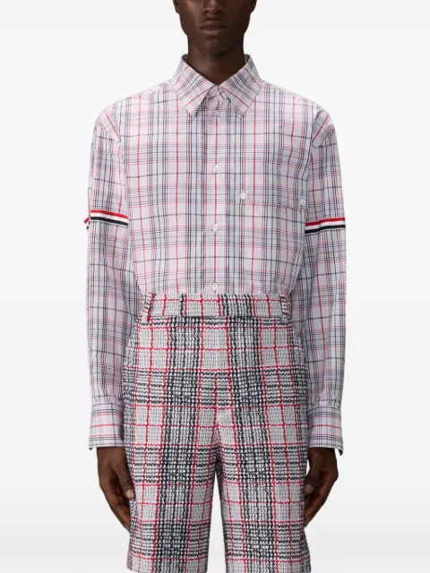 Thom Browne Camisa com padronagem xadrez