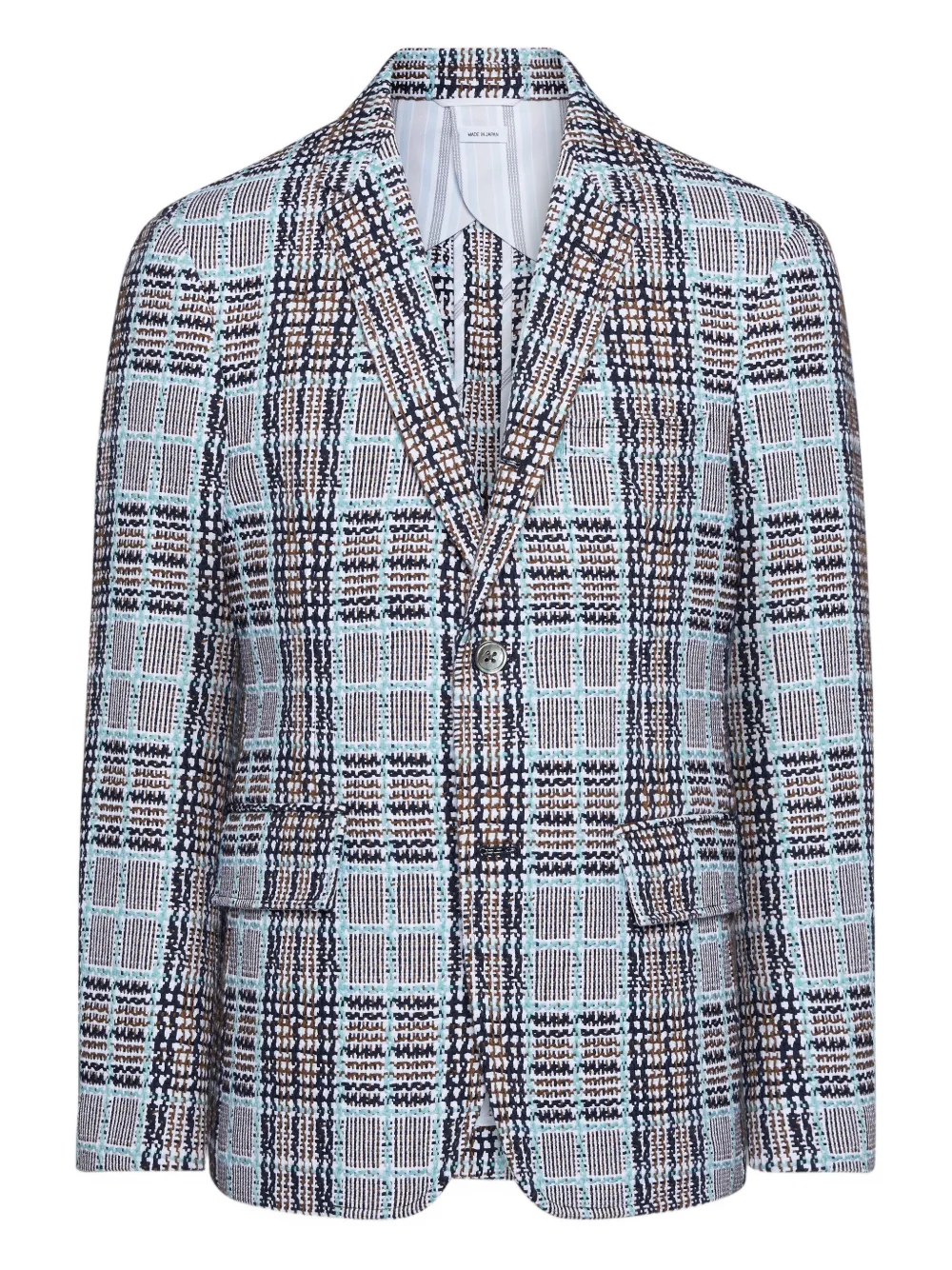 Thom Browne plaid-patterned blazer | Blue | Image 1