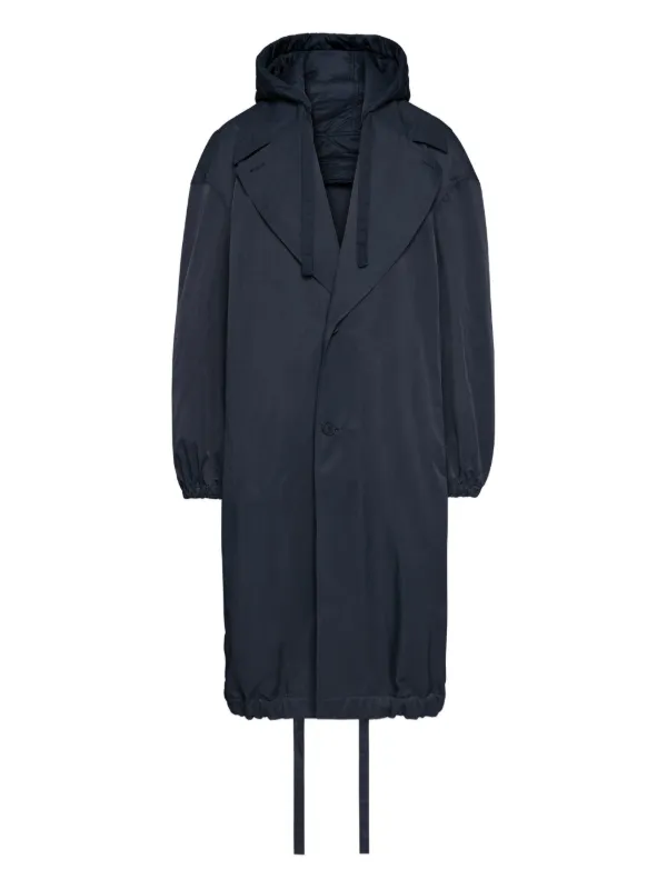 Thom Browne Poly Tech Cocoon Windbreaker in Blue