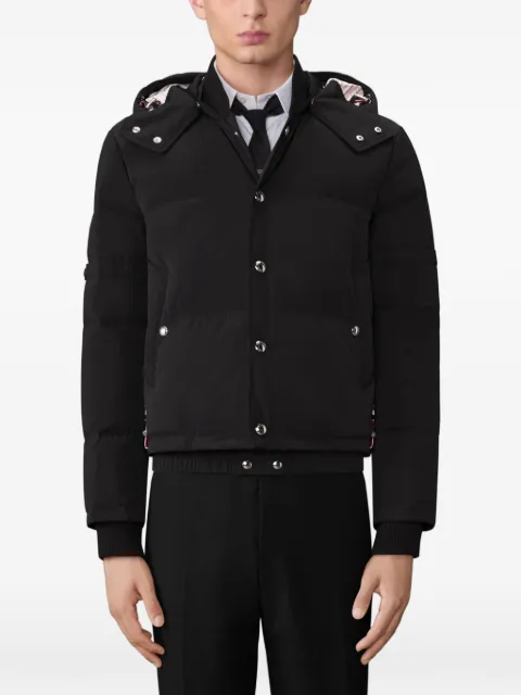 Thom Browne poly tech down-filled bomber jacket with armbands
