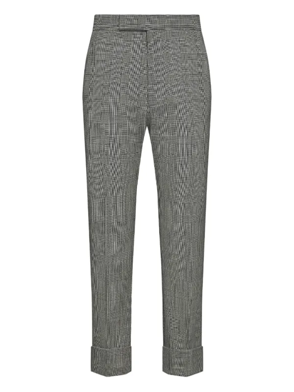 Thom Browne チェック パンツ | グレー | FARFETCH JP