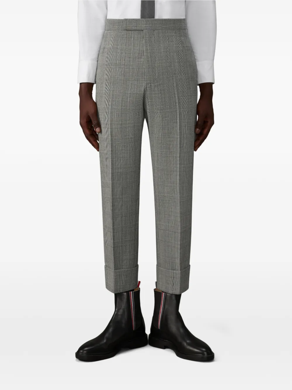 Thom Browne Prince of Wales broek Grijs