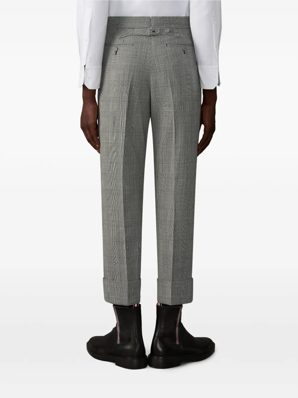 Thom Browne チェック パンツ | グレー | FARFETCH JP
