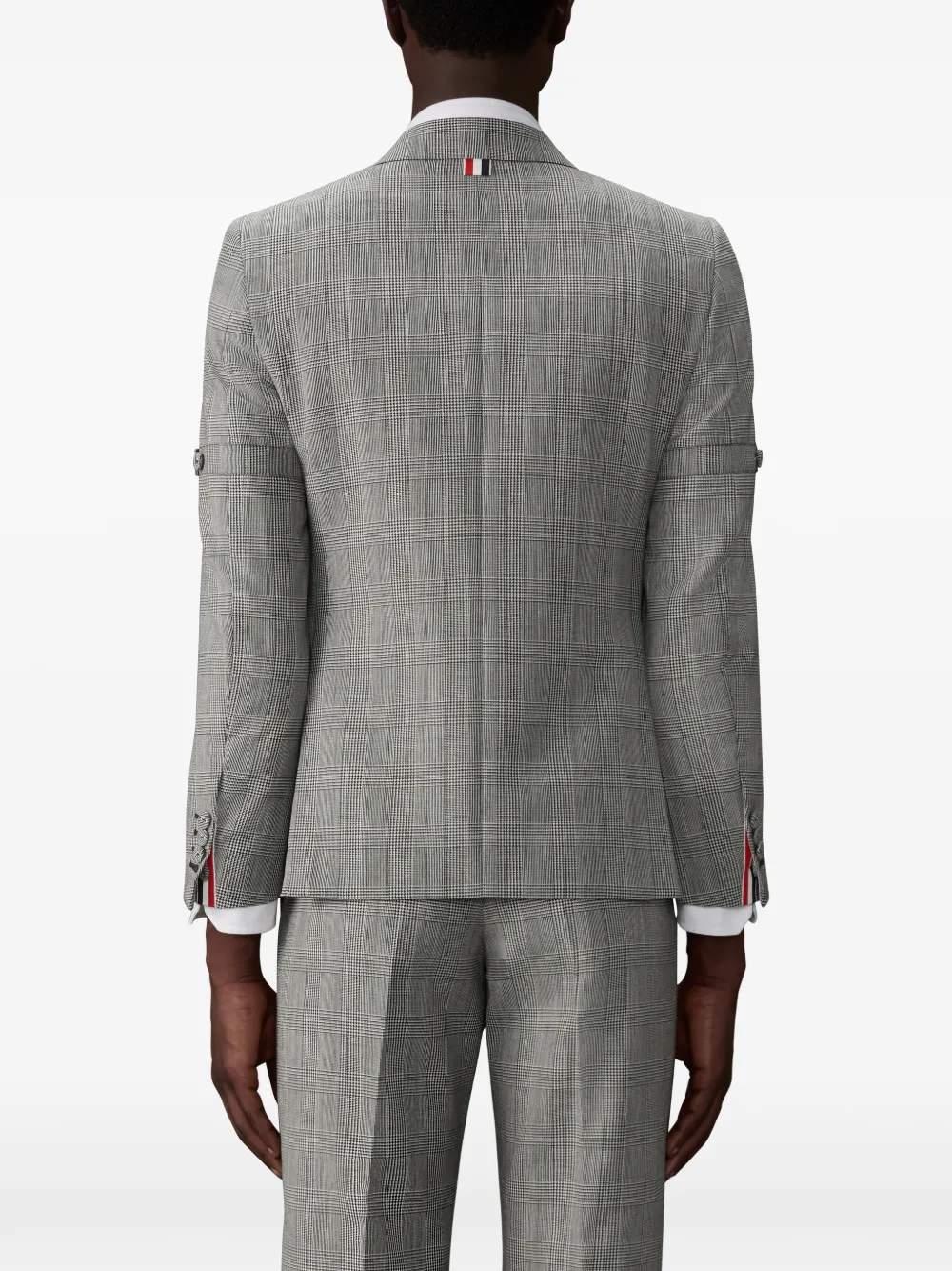 Thom Browne Geruite blazer Grijs