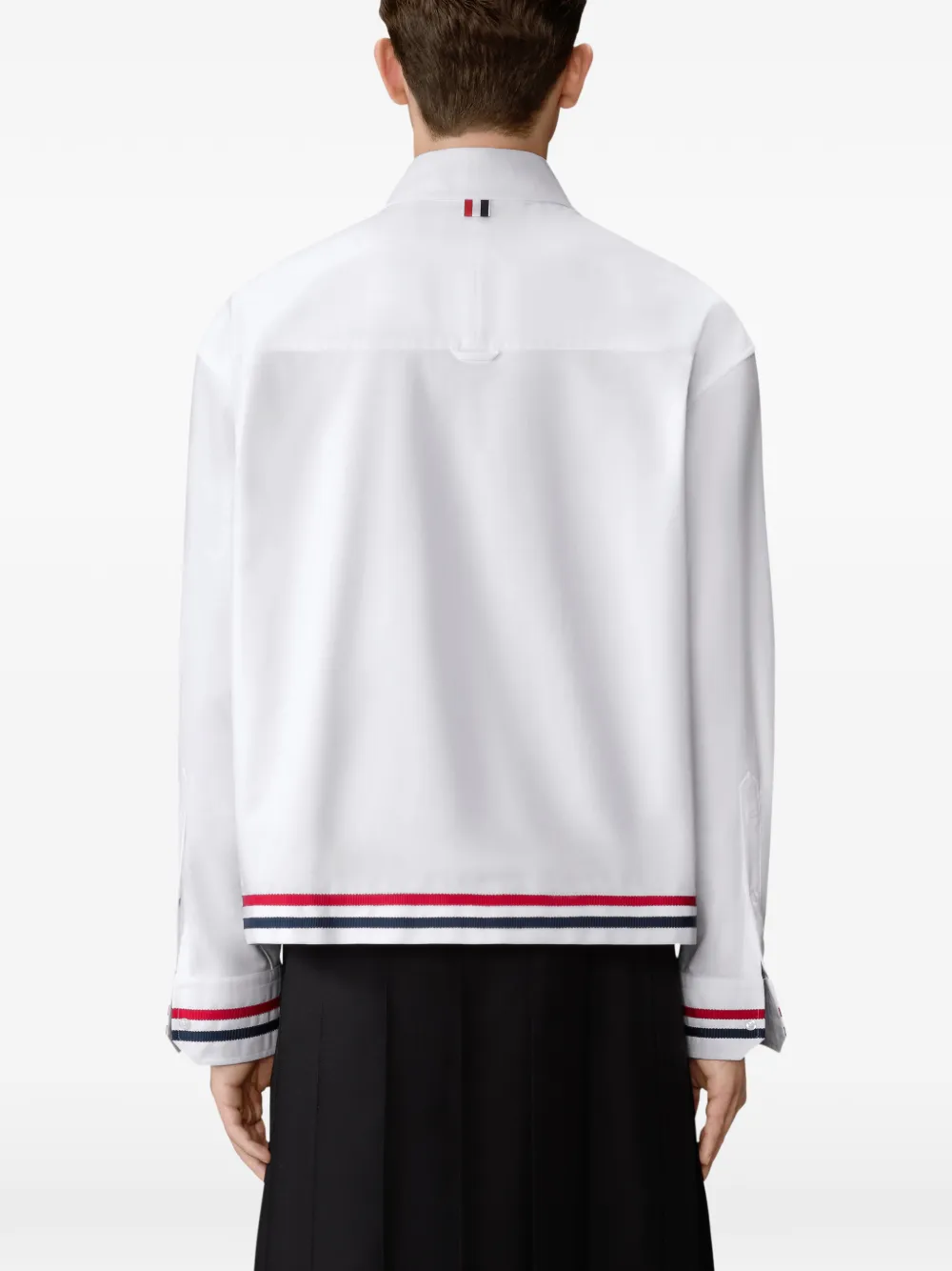 Thom Browne Overhemd met manchetten met knopen Wit