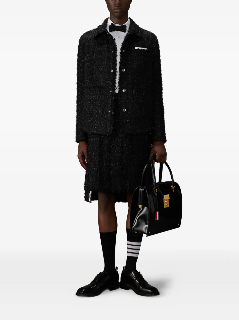 Thom Browne jupe mi-longue à détail de logo | Image 2