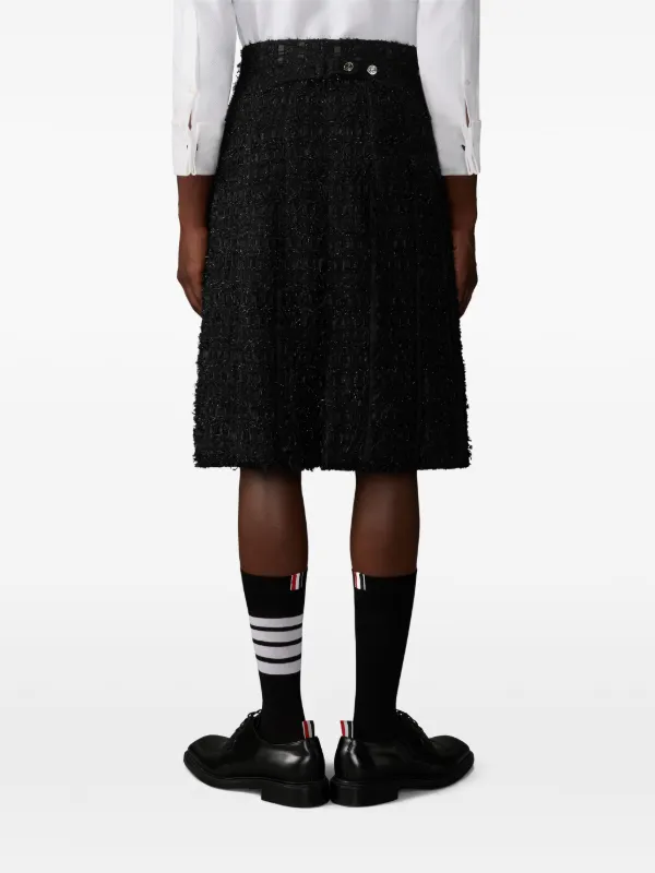 トムブラウン ツイードスカート Thom Browne ツイード スカート | ブラック | FARFETCH JP