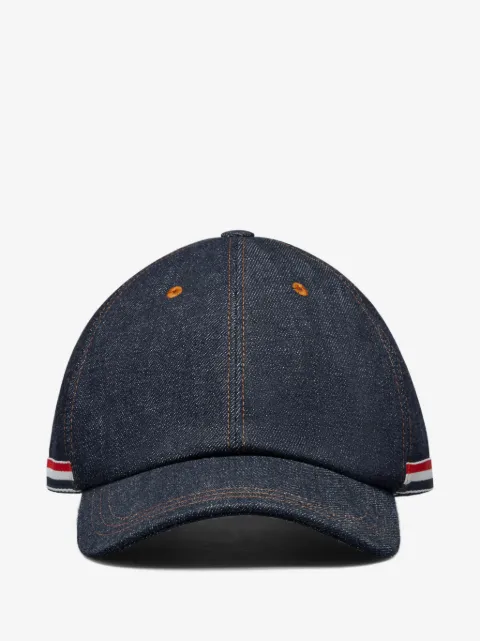 Thom Browne gorra de béisbol de mezclilla