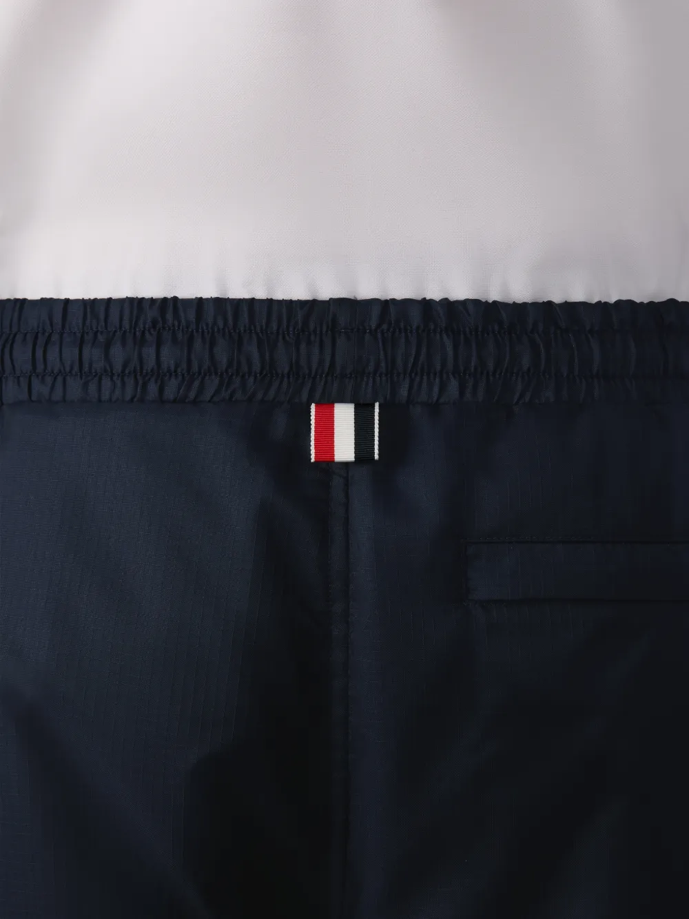 Thom Browne Broek met elastische tailleband Blauw