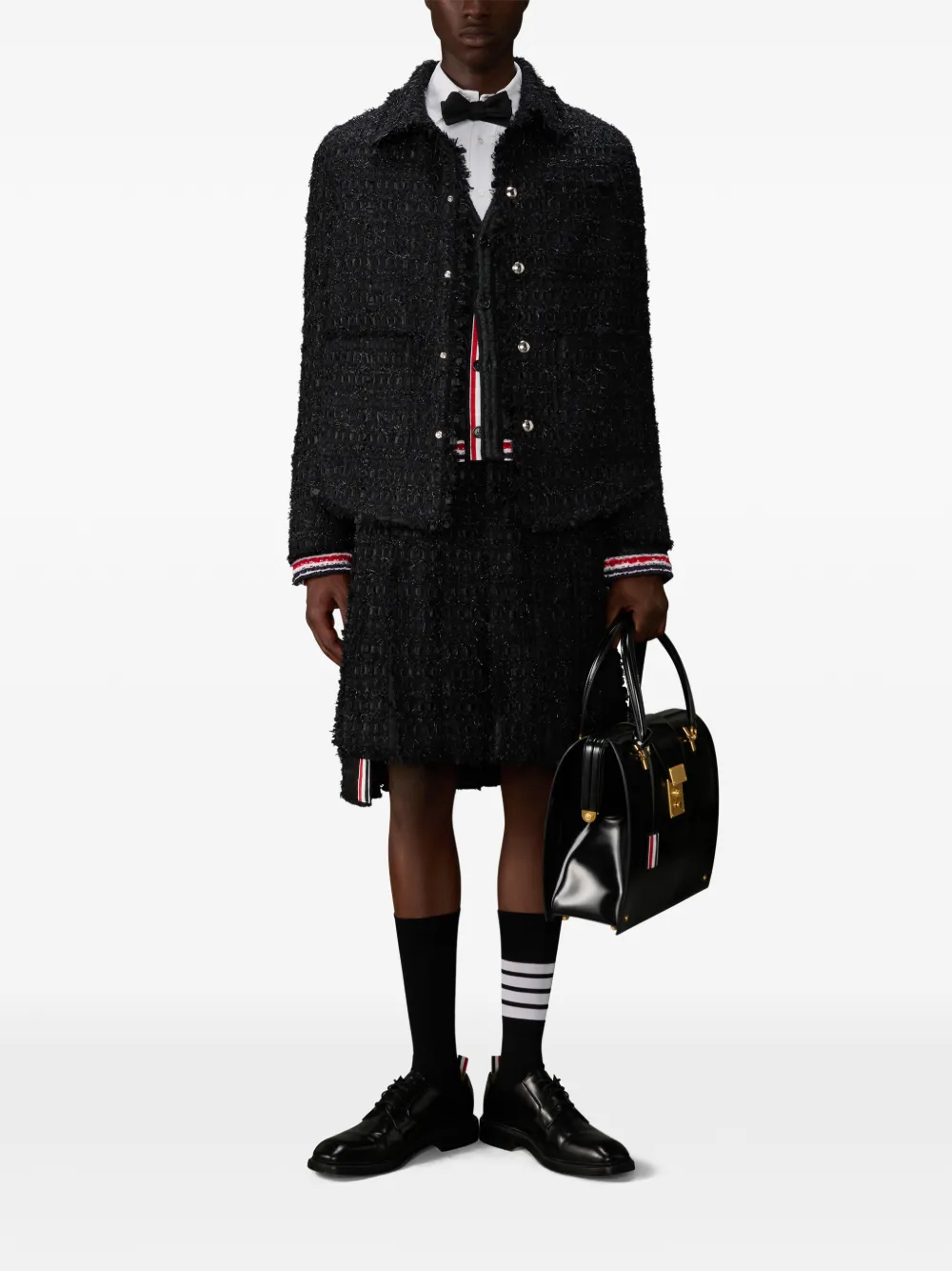 Thom Browne tartan-jacquard cardigan | Cardigans | Image 2