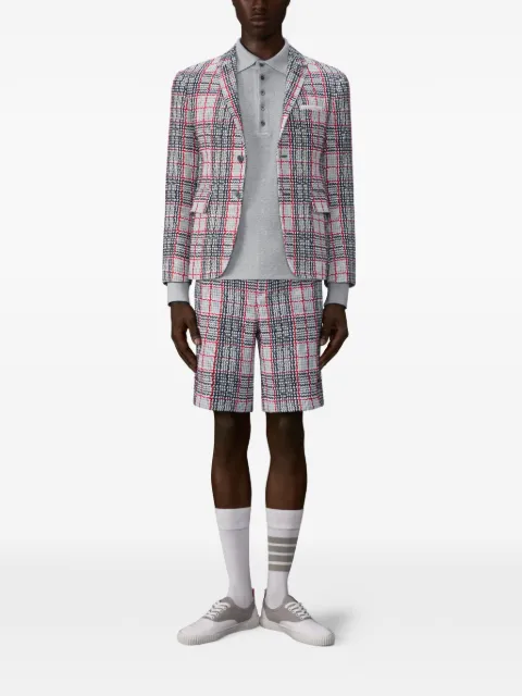 Thom Browne Polo a maniche lunghe con dettaglio a 4 righe