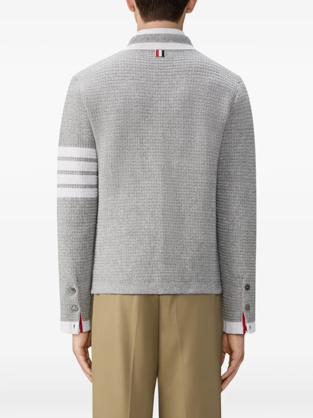 Thom Browne Gestreept vest jack Grijs