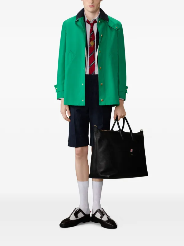 Thom Browne コーデュロイカラー オーバーコート | グリーン | FARFETCH JP