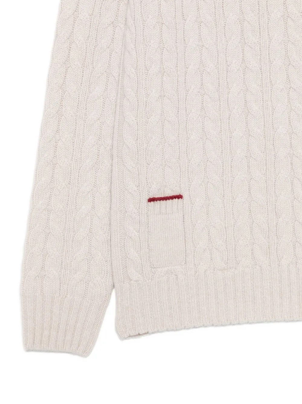 Agnona Pocket-detail Sweater In Neutral