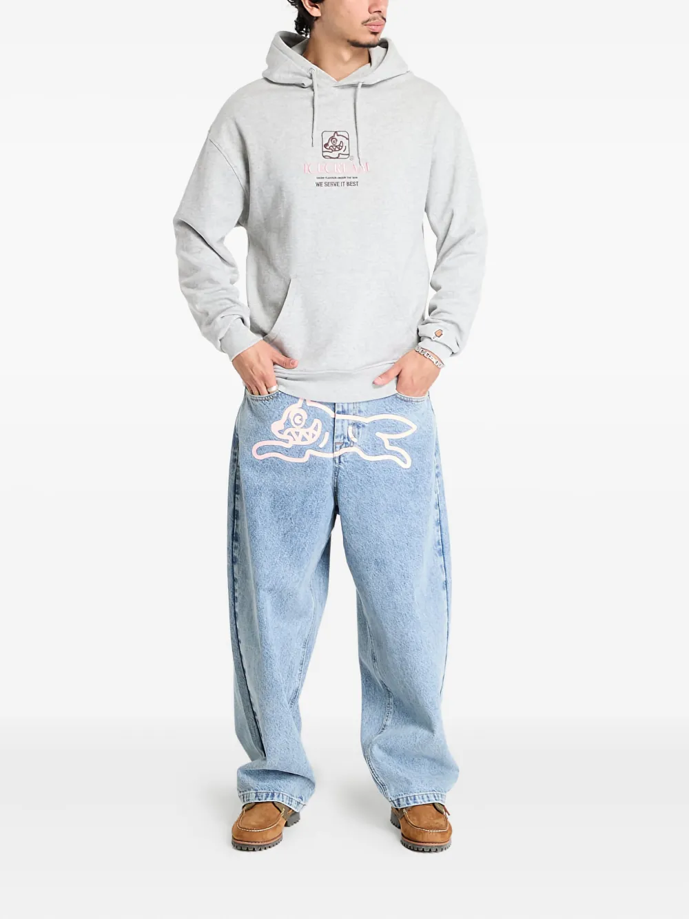 Billionaire Boys Club - Ice Cream Popover Hood Hoodie In Gray