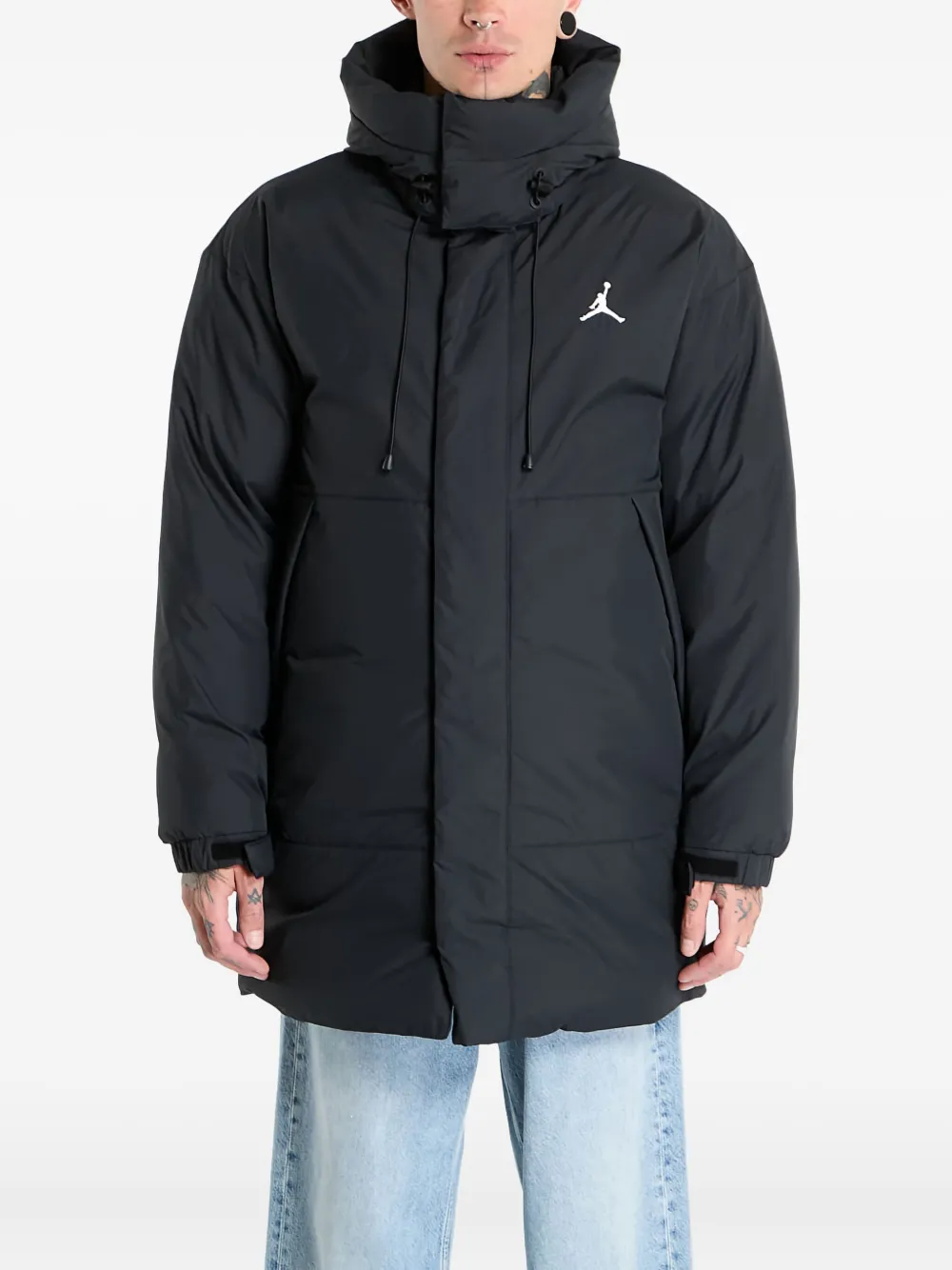 Jordan plumífero con capucha | negro | Image 1