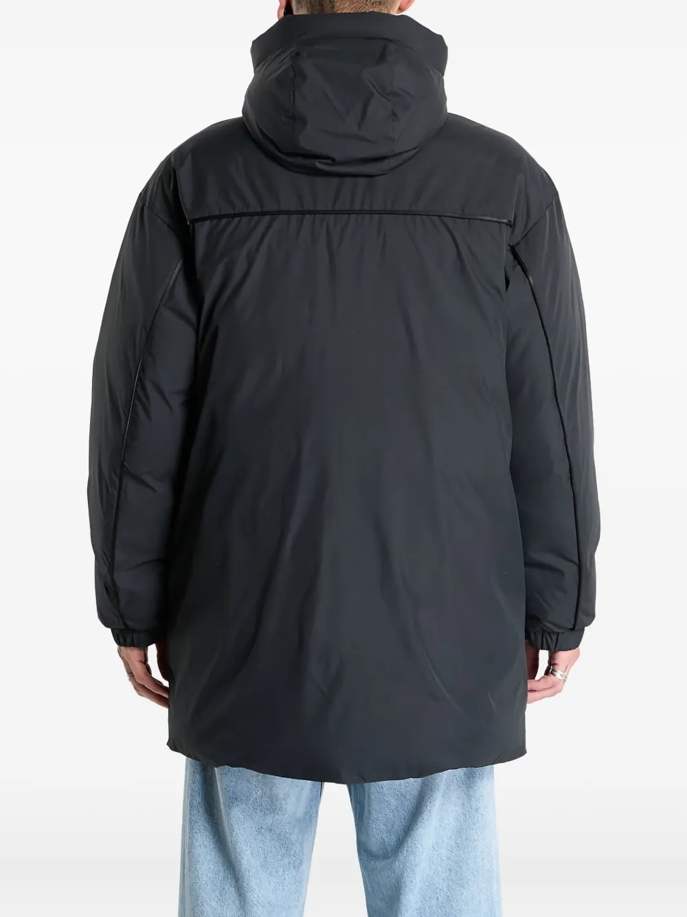 Jordan Gewatteerde jas met capuchon Zwart