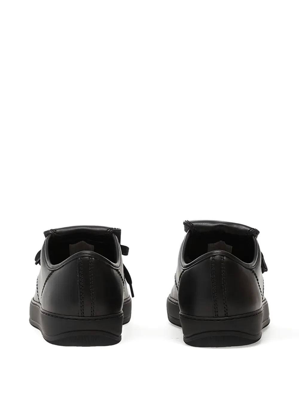 Lanvin DBB1 leren sneakers met omslag Zwart