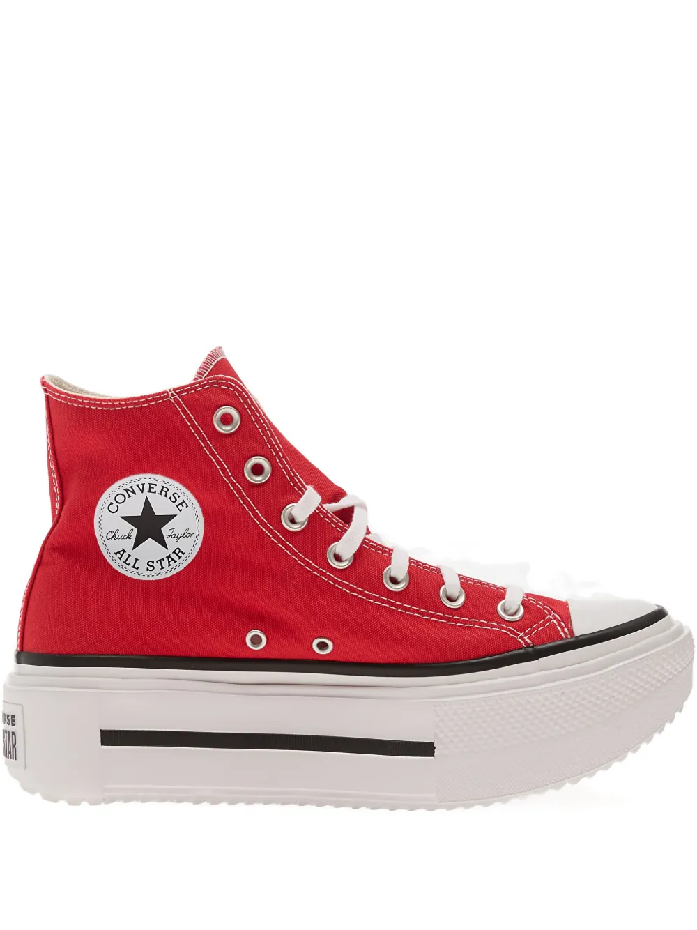 Converse Lift Double Stack Lace-up Platform Sneakers In Red