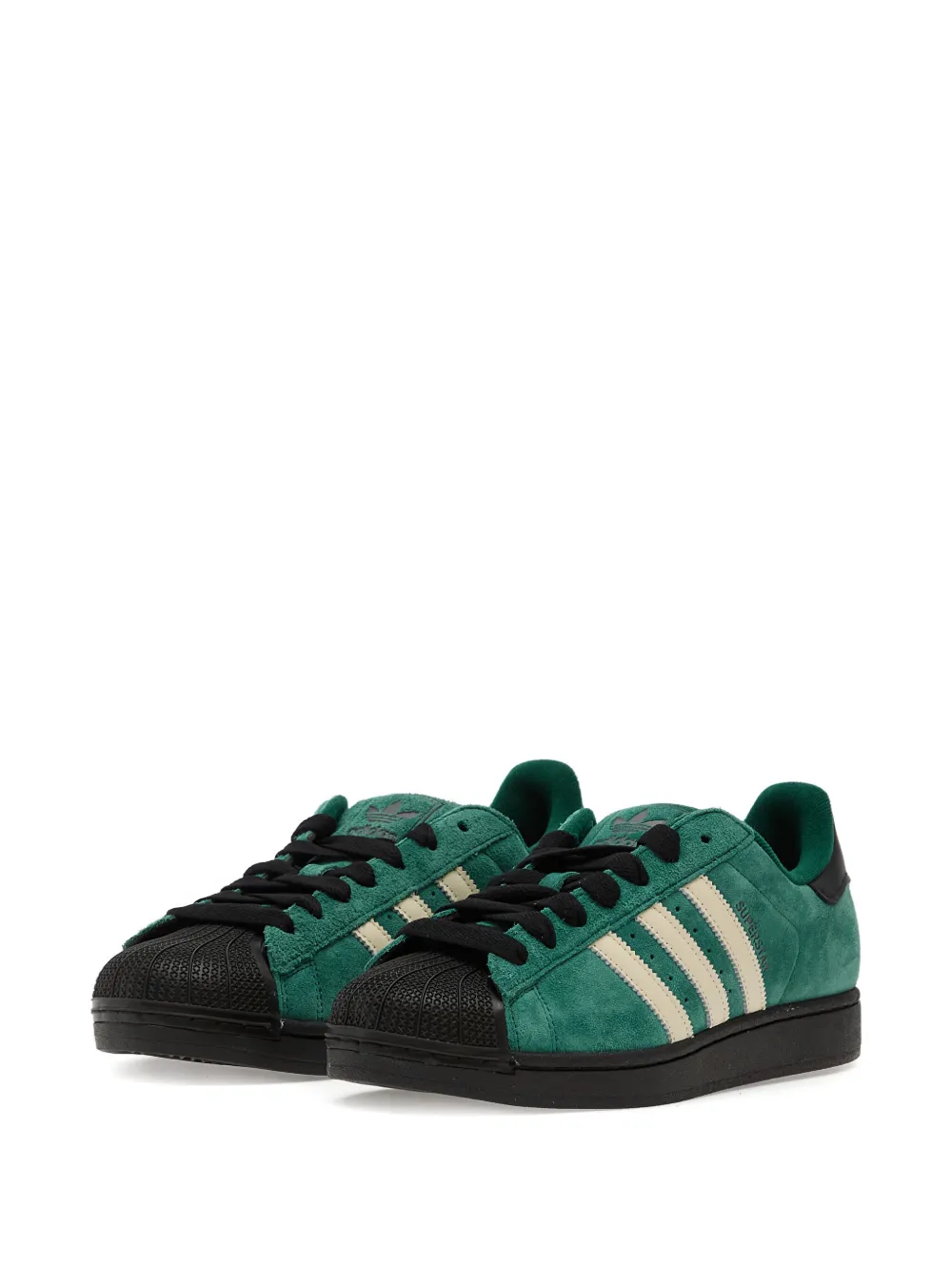 adidas Superstar II gestreepte sneakers Groen