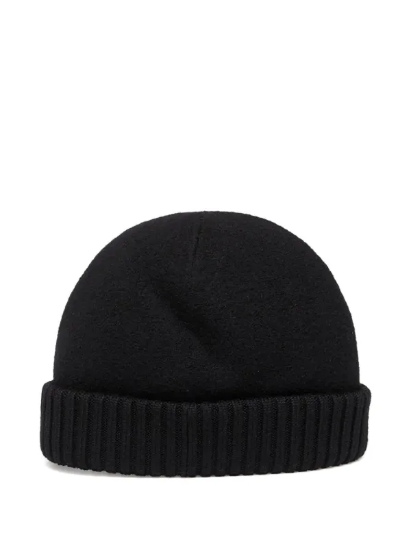 C.P. Company リブニット ビーニー | ブラック | FARFETCH JP