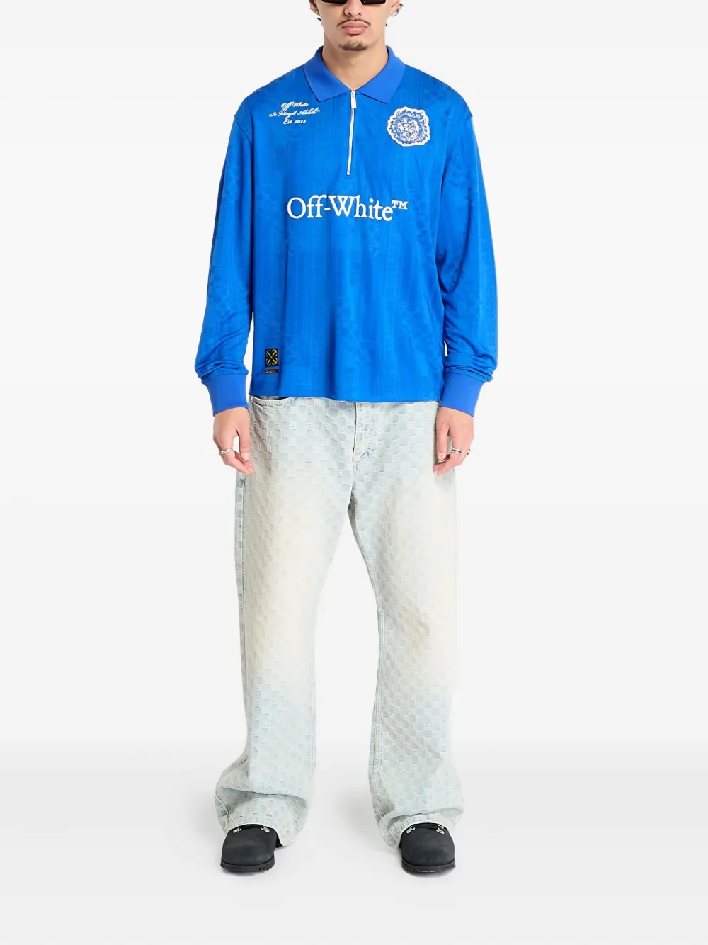 Off-White Lion Nation polo shirt - Blauw