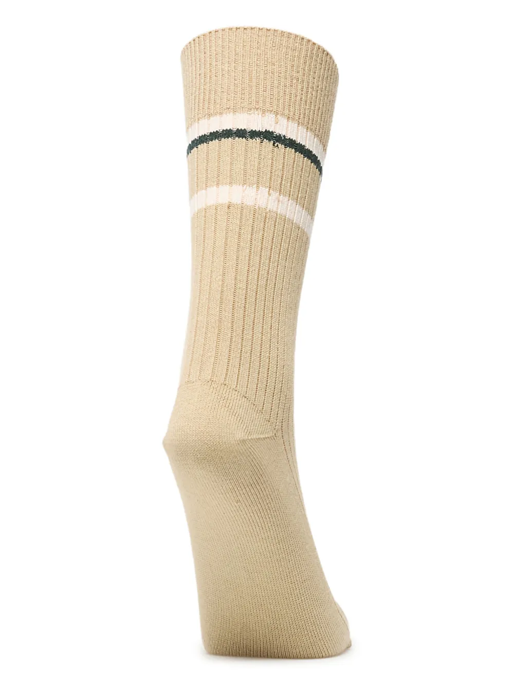 Lacoste Sokken met geborduurd logo en gestreept detail (twee paar) Beige