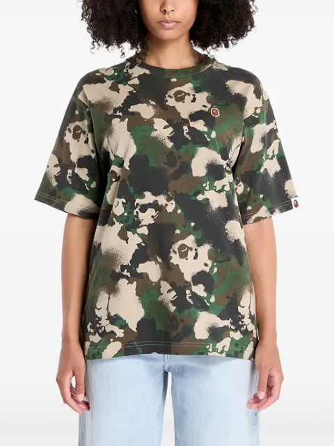 A BATHING APE® playera Camo Ape Head One Point
