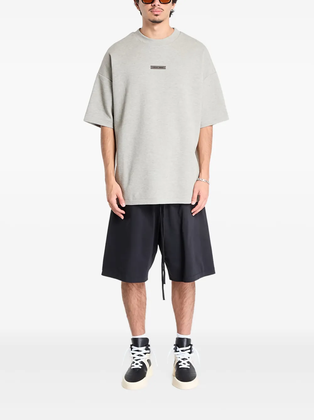 FEAR OF GOD ESSENTIALS Pique 90's short-sleeves T-shirt - Grijs