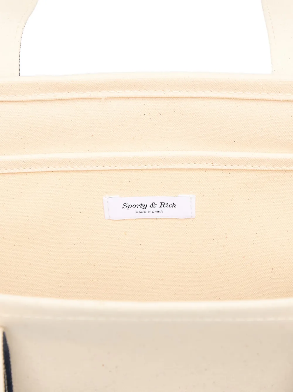 Sporty And Rich Logo-print Tote Bag In Neutral