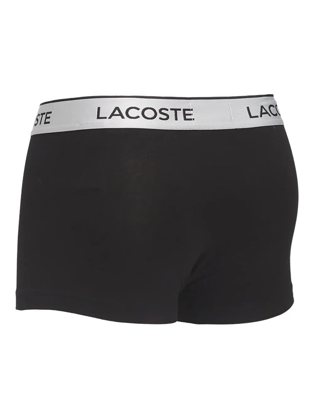 Lacoste Drie boxershorts met logotaille Zilver